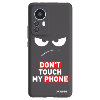 Picasee crna silikonska maskica za Xiaomi 12T - Angry Eyes - Transparent