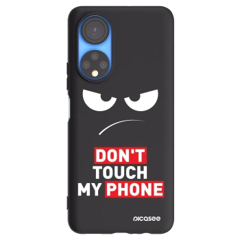 Picasee crna silikonska maskica za Honor X7 - Angry Eyes - Transparent