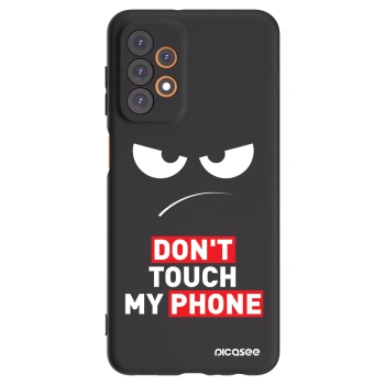 Picasee crna silikonska maskica za Samsung Galaxy A23 A236B 5G - Angry Eyes - Transparent