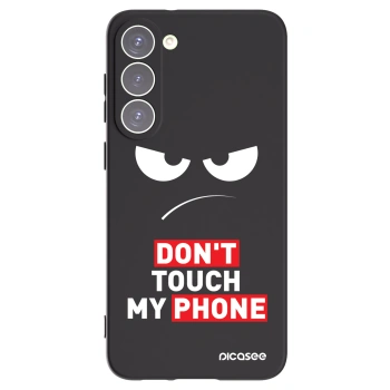Picasee crna silikonska maskica za Samsung Galaxy S23+ 5G - Angry Eyes - Transparent