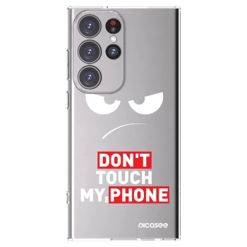 Picasee silikonska prozirna maskica za Samsung Galaxy S23 Ultra 5G - Angry Eyes - Transparent