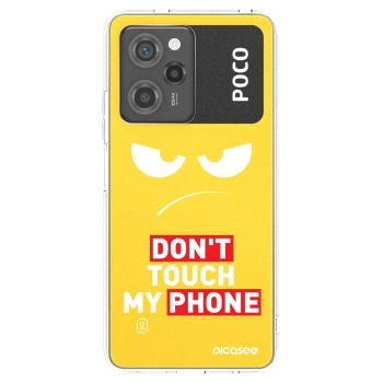 Picasee silikonska prozirna maskica za Xiaomi Poco X5 Pro - Angry Eyes - Transparent