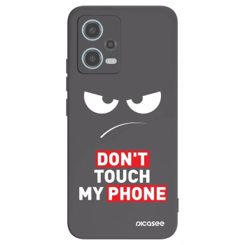 Picasee crna silikonska maskica za Xiaomi Redmi Note 12 5G - Angry Eyes - Transparent