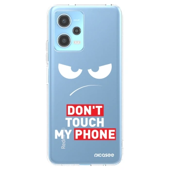 Picasee silikonska prozirna maskica za Xiaomi Redmi Note 12 5G - Angry Eyes - Transparent