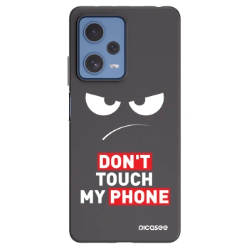 Picasee crna silikonska maskica za Xiaomi Redmi Note 12 Pro 5G - Angry Eyes - Transparent