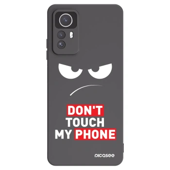 Picasee crna silikonska maskica za Xiaomi Redmi Note 12S - Angry Eyes - Transparent