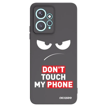 Picasee crna silikonska maskica za Xiaomi Redmi Note 12 4G - Angry Eyes - Transparent