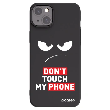 Picasee crna silikonska maskica za Apple iPhone 15 Plus - Angry Eyes - Transparent