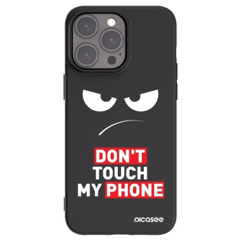 Picasee crna silikonska maskica za Apple iPhone 15 Pro Max - Angry Eyes - Transparent