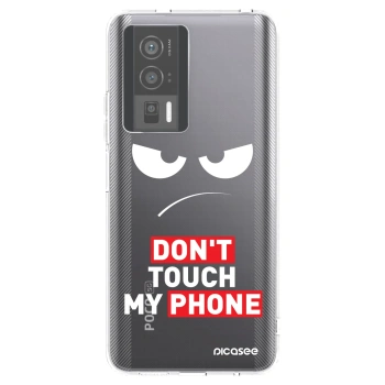 Picasee silikonska prozirna maskica za Xiaomi Poco F5 Pro 5G - Angry Eyes - Transparent