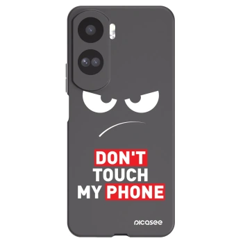 Picasee crna silikonska maskica za Honor 90 Lite 5G - Angry Eyes - Transparent