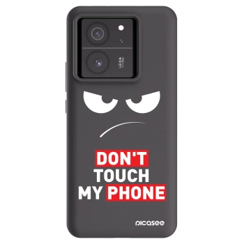 Picasee crna silikonska maskica za Xiaomi 13T - Angry Eyes - Transparent