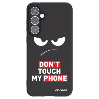 Picasee crna silikonska maskica za Samsung Galaxy S23 FE S711B - Angry Eyes - Transparent