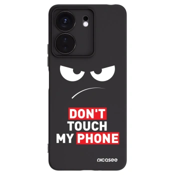 Picasee crna silikonska maskica za Xiaomi Redmi 13C 4G - Angry Eyes - Transparent