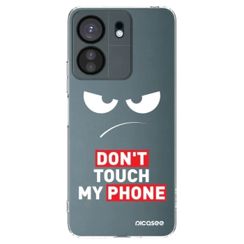 Picasee silikonska prozirna maskica za Xiaomi Redmi 13C 4G - Angry Eyes - Transparent