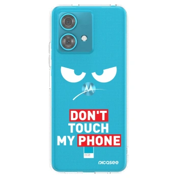 Picasee silikonska prozirna maskica za Motorola Edge 40 Neo - Angry Eyes - Transparent
