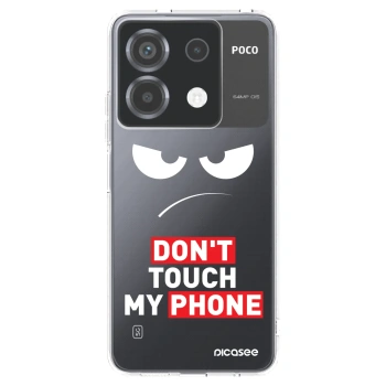 Picasee silikonska prozirna maskica za Xiaomi Poco X6 - Angry Eyes - Transparent