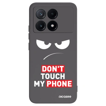 Picasee crna silikonska maskica za Xiaomi Poco X6 Pro - Angry Eyes - Transparent