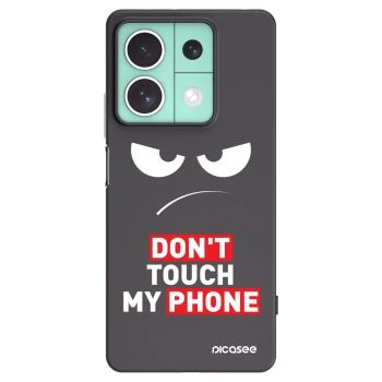 Picasee crna silikonska maskica za Xiaomi Redmi Note 13 5G - Angry Eyes - Transparent