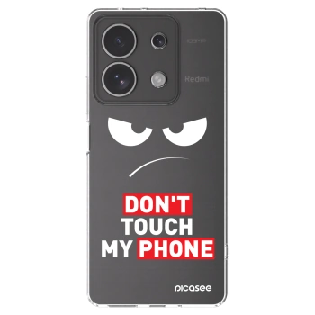 Picasee silikonska prozirna maskica za Xiaomi Redmi Note 13 4G - Angry Eyes - Transparent