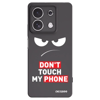 Picasee crna silikonska maskica za Xiaomi Redmi Note 13 4G - Angry Eyes - Transparent