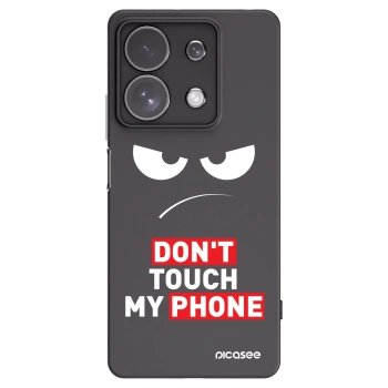 Picasee crna silikonska maskica za Xiaomi Redmi Note 13 Pro 4G - Angry Eyes - Transparent