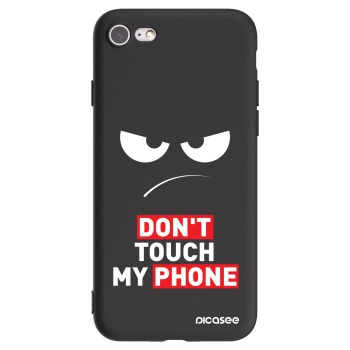 Picasee crna silikonska maskica za Apple iPhone 8 - Angry Eyes - Transparent