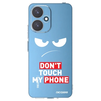 Picasee silikonska prozirna maskica za Xiaomi Redmi 13C 5G - Angry Eyes - Transparent