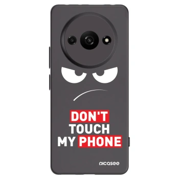 Picasee crna silikonska maskica za Xiaomi Redmi A3 - Angry Eyes - Transparent