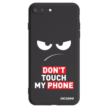 Picasee crna silikonska maskica za Apple iPhone 7 Plus - Angry Eyes - Transparent