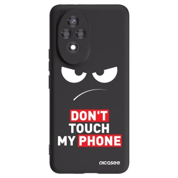 Picasee crna silikonska maskica za Honor 200 Pro 5G - Angry Eyes - Transparent