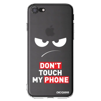 Picasee silikonska prozirna maskica za Apple iPhone 7 - Angry Eyes - Transparent