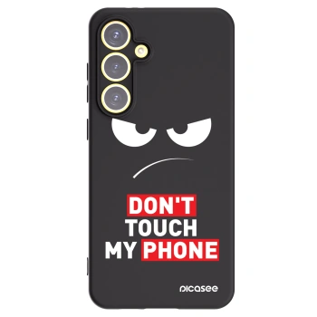 Picasee crna silikonska maskica za Samsung Galaxy S24 FE S721B - Angry Eyes - Transparent