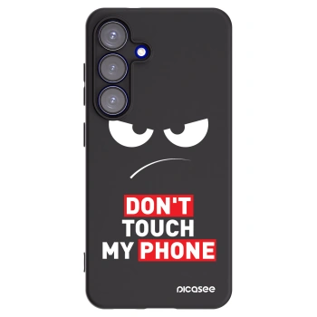 Picasee crna silikonska maskica za Samsung Galaxy S25 5G - Angry Eyes - Transparent
