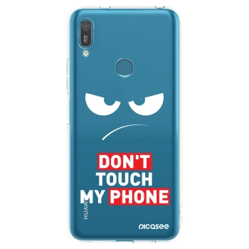 Picasee silikonska prozirna maskica za Huawei Y7 2019 - Angry Eyes - Transparent
