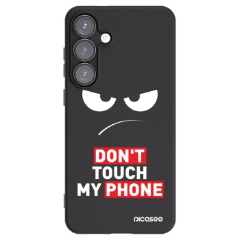 Picasee crna silikonska maskica za Samsung Galaxy S25+ 5G - Angry Eyes - Transparent