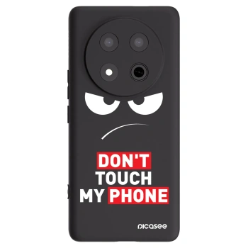 Picasee crna silikonska maskica za Honor Magic7 Lite 5G - Angry Eyes - Transparent
