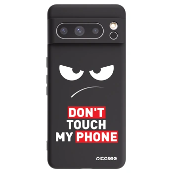 Picasee crna silikonska maskica za Google Pixel 8 Pro - Angry Eyes - Transparent