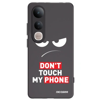Picasee crna silikonska maskica za Vivo V50 Lite 5G - Angry Eyes - Transparent