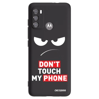 Picasee crna silikonska maskica za Motorola Edge 60 5G - Angry Eyes - Transparent