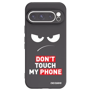 Picasee crna silikonska maskica za Google Pixel 9 Pro XL - Angry Eyes - Transparent