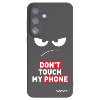 Picasee crna silikonska maskica za Samsung Galaxy S25 FE 5G - Angry Eyes - Transparent