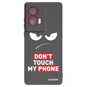 Picasee crna silikonska maskica za Motorola Edge 50 Fusion - Angry Eyes - Transparent
