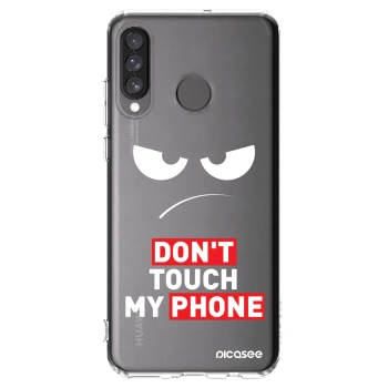 Picasee silikonska prozirna maskica za Huawei P30 Lite - Angry Eyes - Transparent