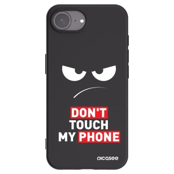Picasee crna silikonska maskica za Apple iPhone 17e - Angry Eyes - Transparent