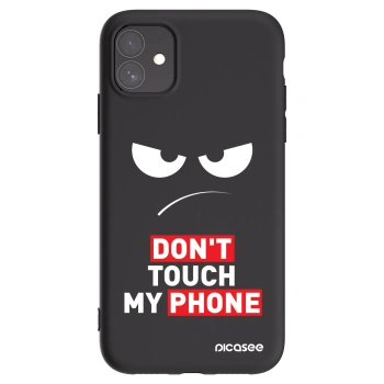 Picasee crna silikonska maskica za Apple iPhone 11 - Angry Eyes - Transparent