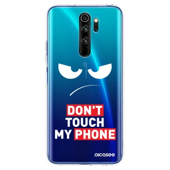 Maskica za Xiaomi Redmi Note 8 Pro - Angry Eyes - Transparent