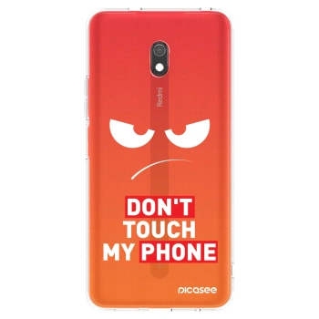 Maskica za Xiaomi Redmi 8A - Angry Eyes - Transparent