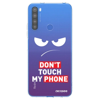 Picasee silikonska prozirna maskica za Xiaomi Redmi Note 8T - Angry Eyes - Transparent