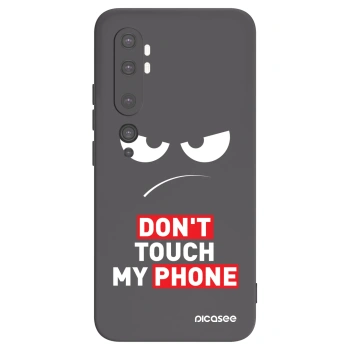 Picasee crna silikonska maskica za Xiaomi Mi Note 10 (Pro) - Angry Eyes - Transparent